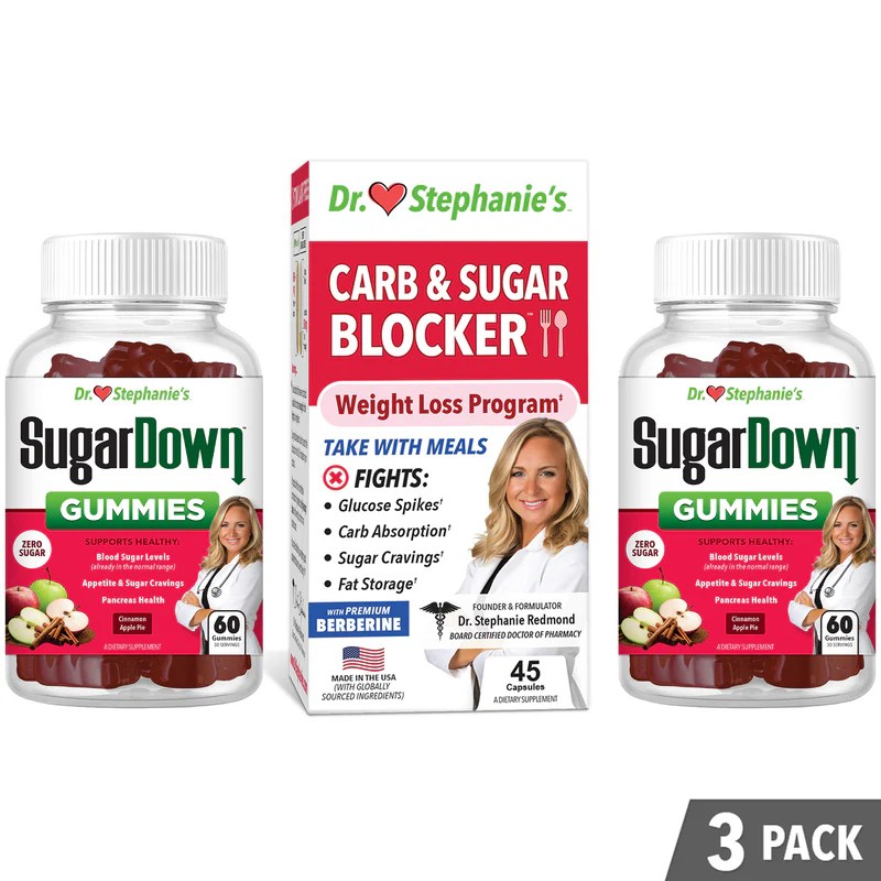 Carb & Sugar Blocker + SugarDown 3 Pack Dr. Stephanie's