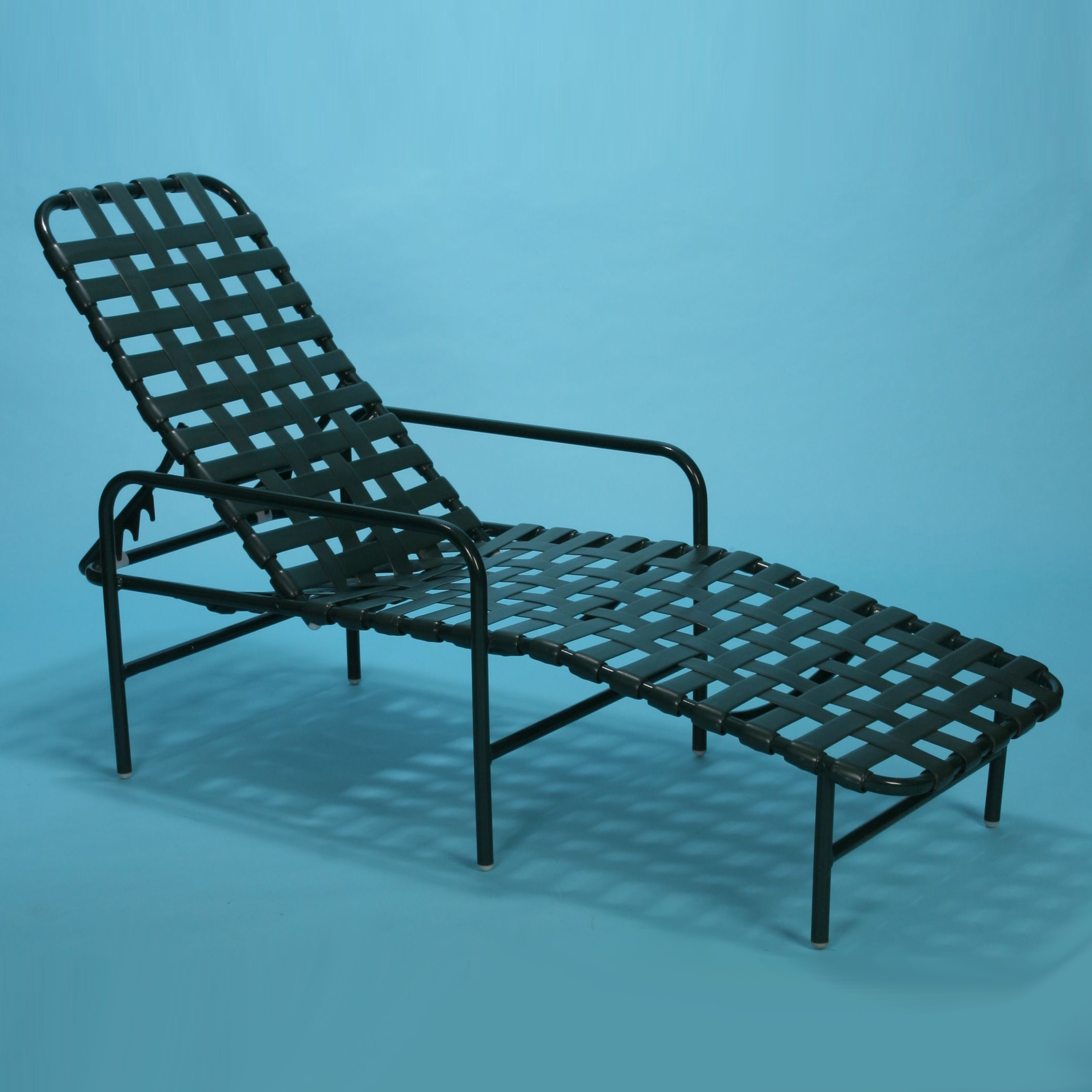 J150 strap line commercial grade safety rail chaise lounge 12" tall Patio Furniture by Dr. Strap