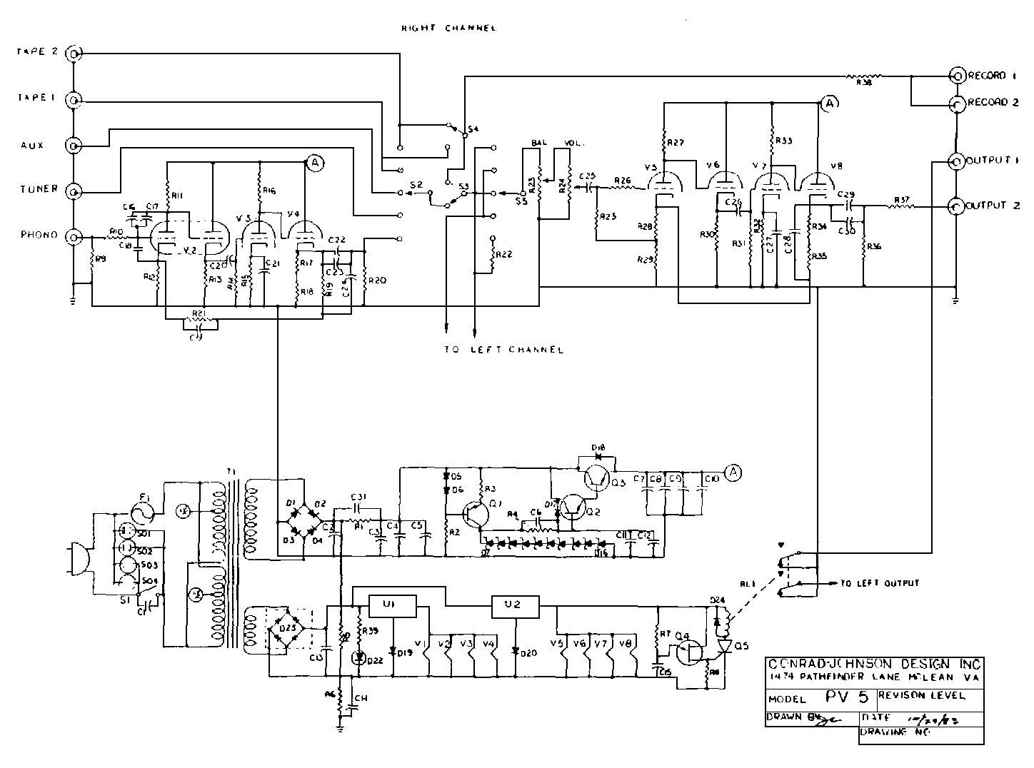 Conrad Johnson Schematics - Dr.Tube