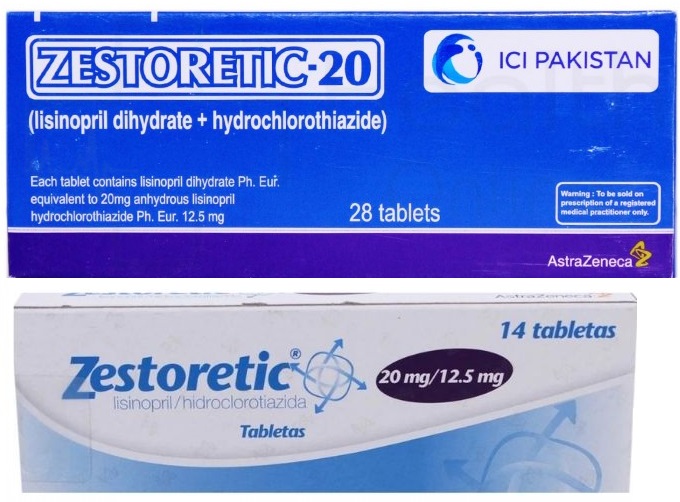 zestoretic ليزينوبريل هيدروكلوروثيازيد أقراص علاج ارتفاع ضغط الدم