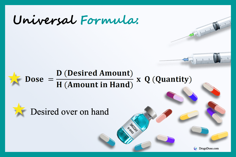 Drugs Calculator How to Use Universal Formula Drugsdose