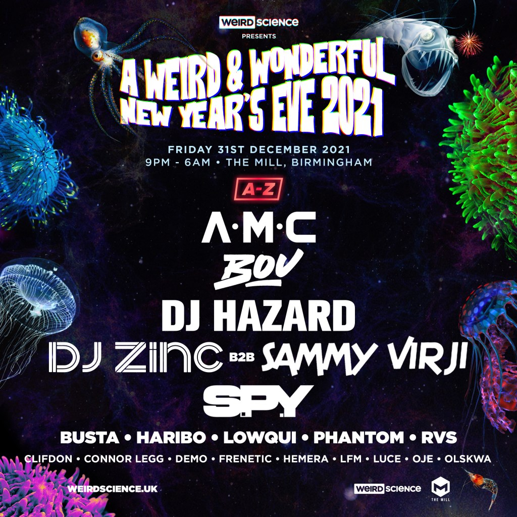 New Years Eve, Birmingham. A Weird & Wonderful NYE 2021