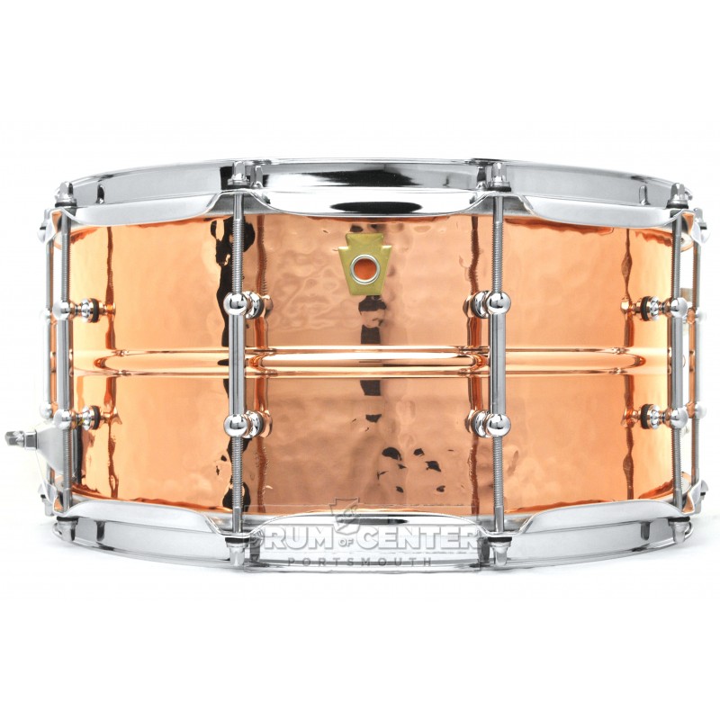 Ludwig LC662KT Hammered Copper Phonic 14x6.5 Snare Drum w/ Tube Lugs
