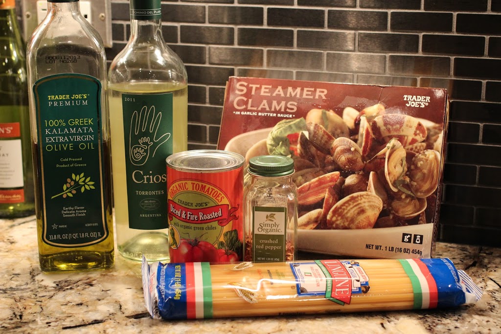 TRADER JOES LINGUINE AND CLAMS drunk on shoes