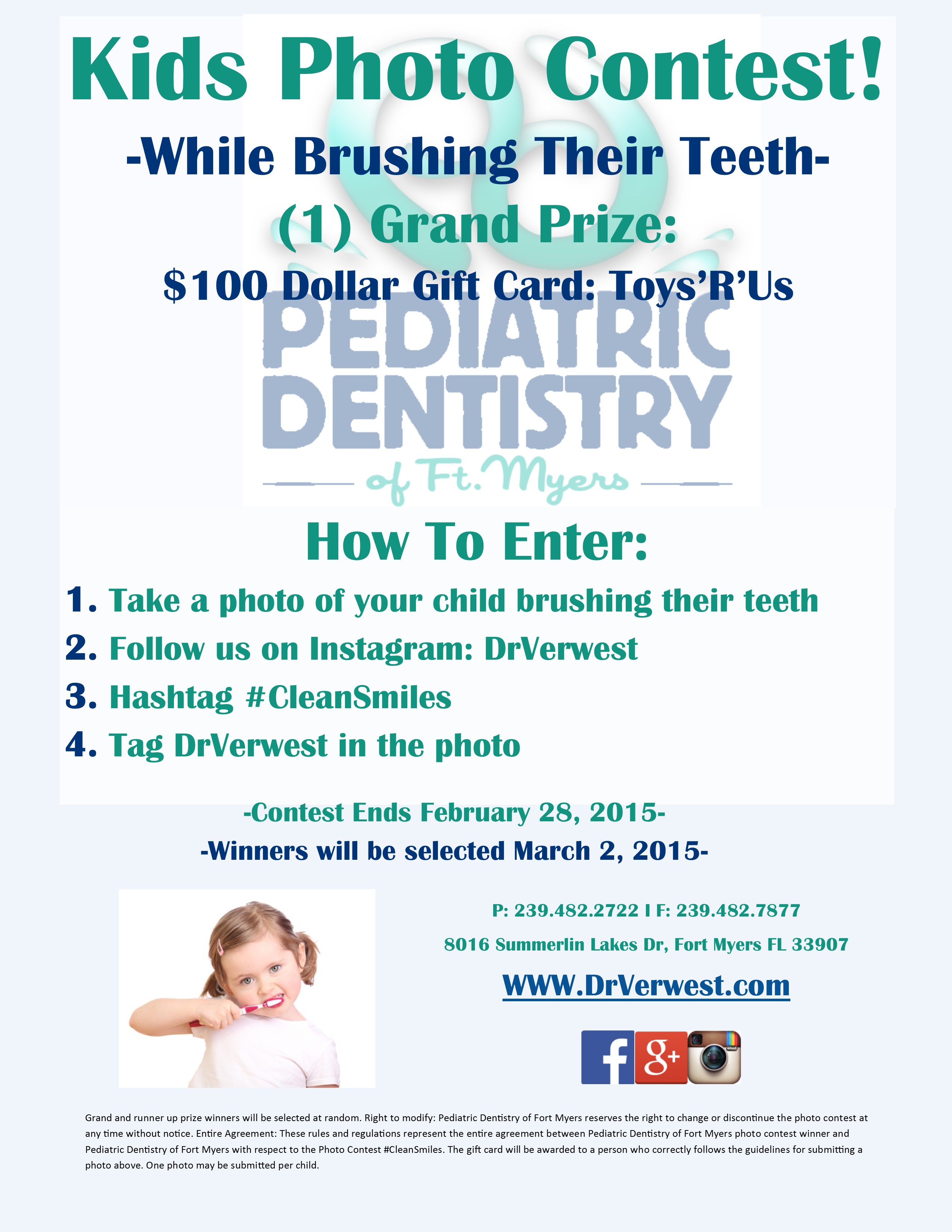 Kids Photo Contest! Dr Tim Verwest, DMD & Associates