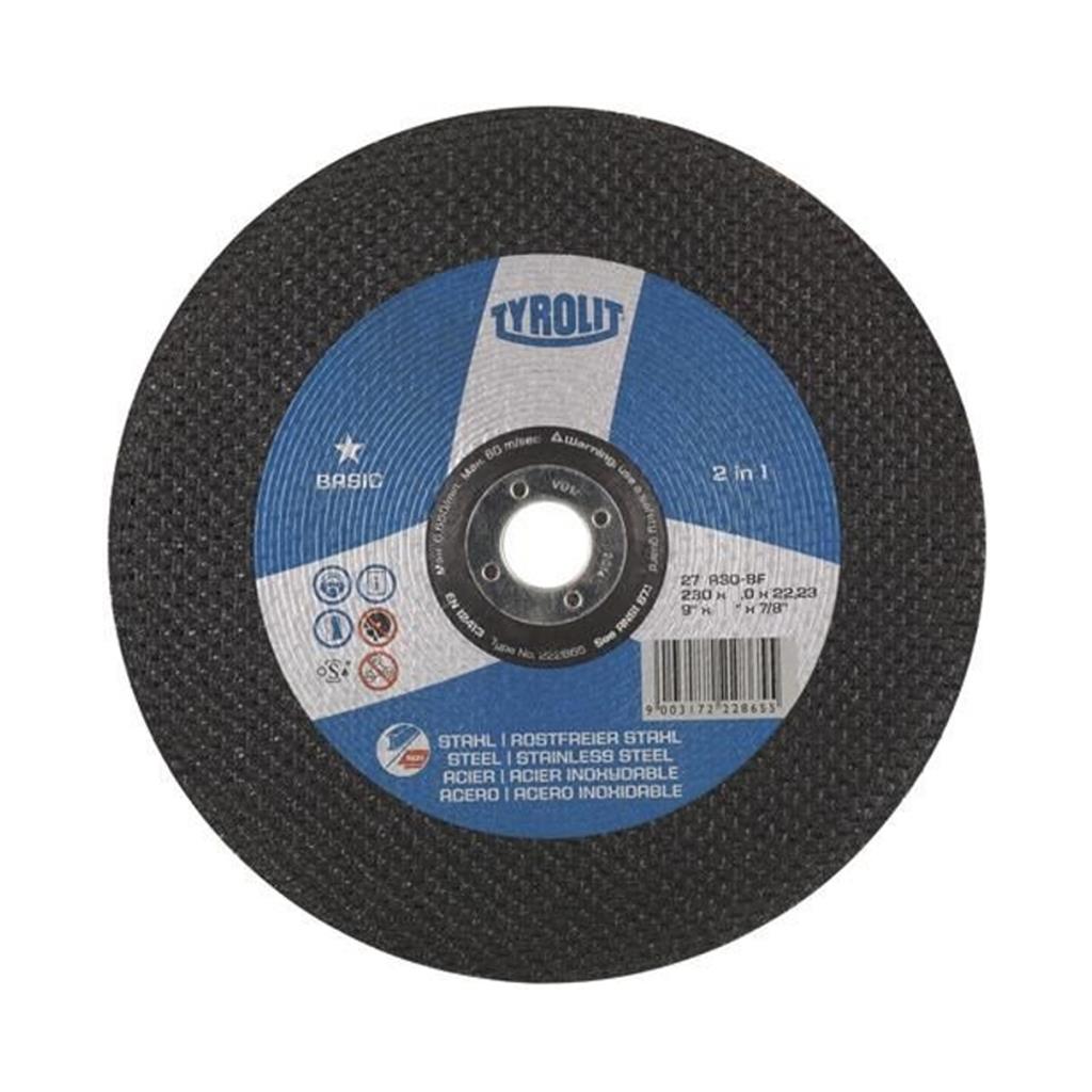 Tyrolit Standard CutOff Discs (Basic) 230 x 3 x 22.23mm DPR (A30QBF