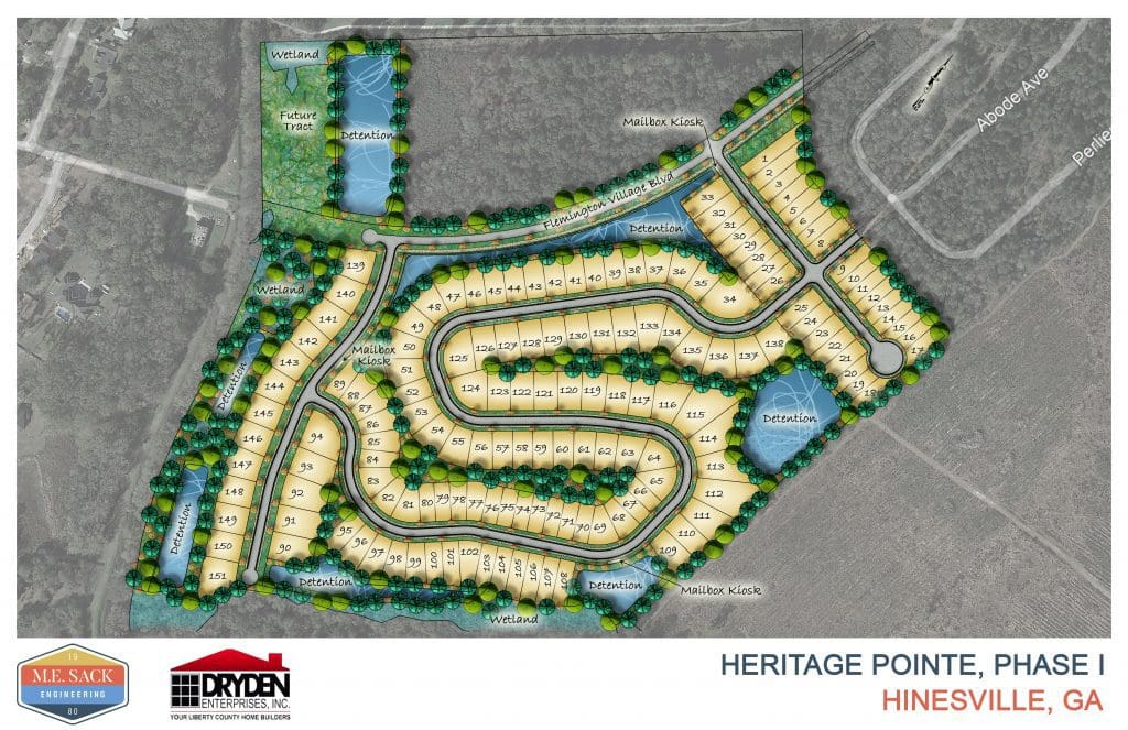 Heritage Pointe Hinesville GA New Homes Dryden Homes