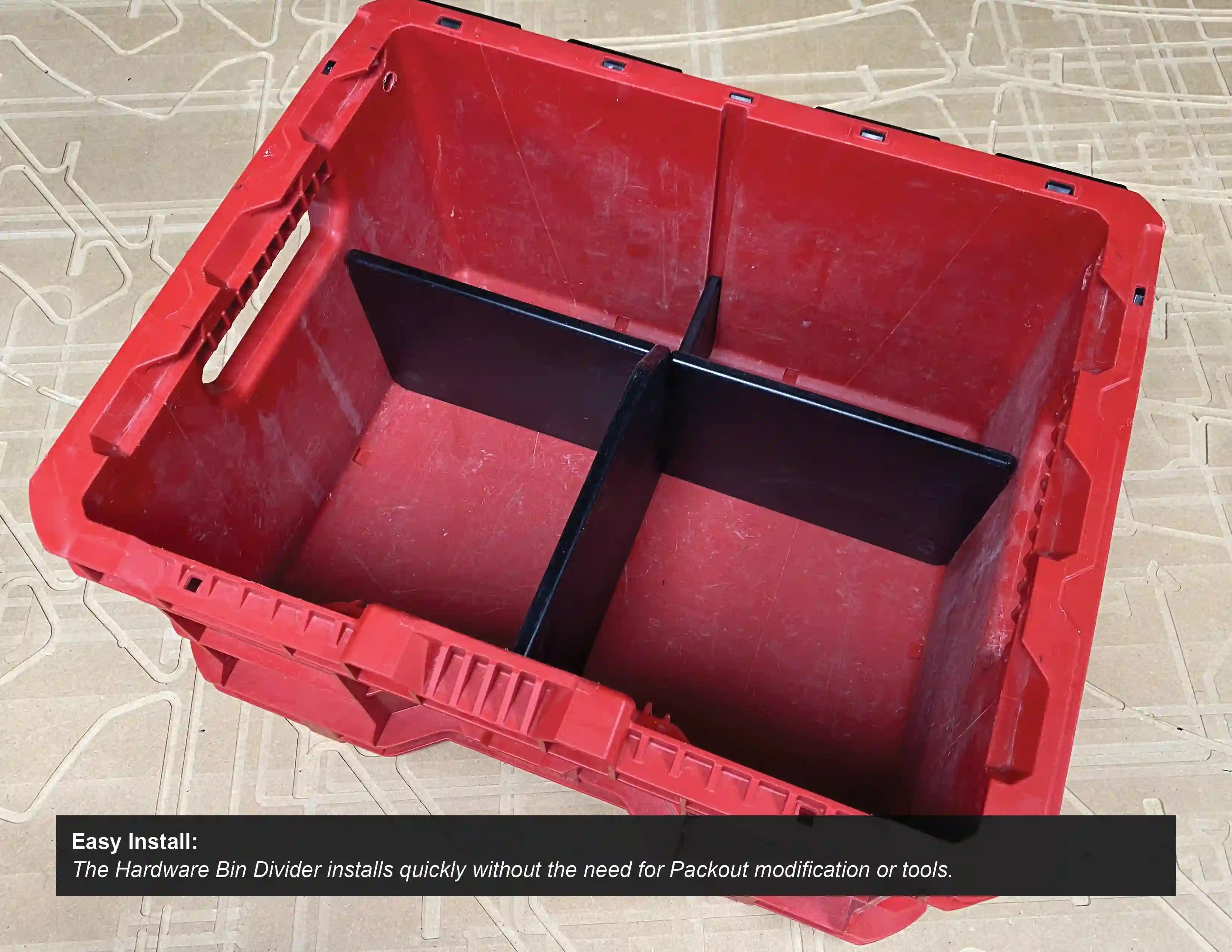 Hardware Bin Divider for Packout Crate Packout Crate Mods Tools/Ca