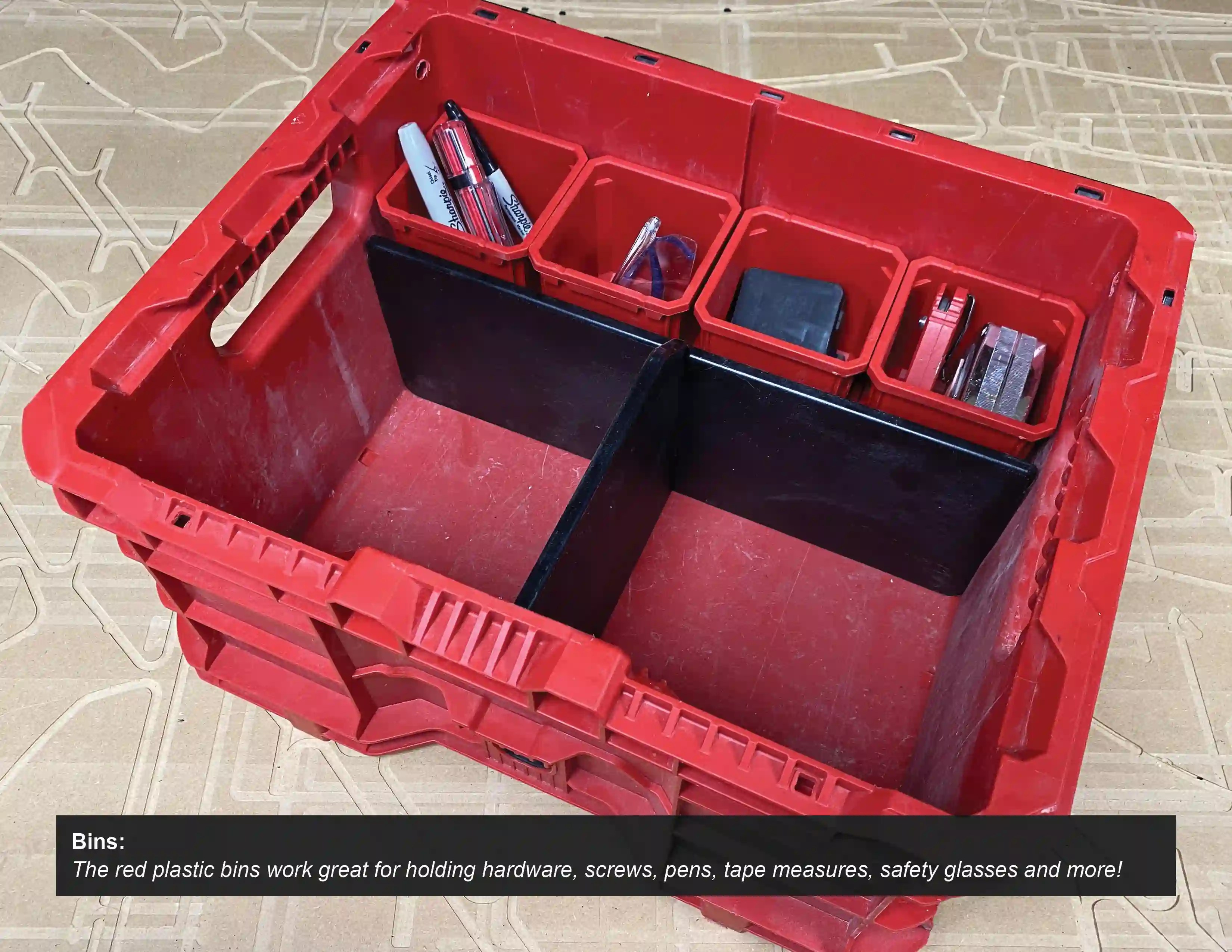 Hardware Bin Divider for Packout Crate Packout Crate Mods Tools/Ca