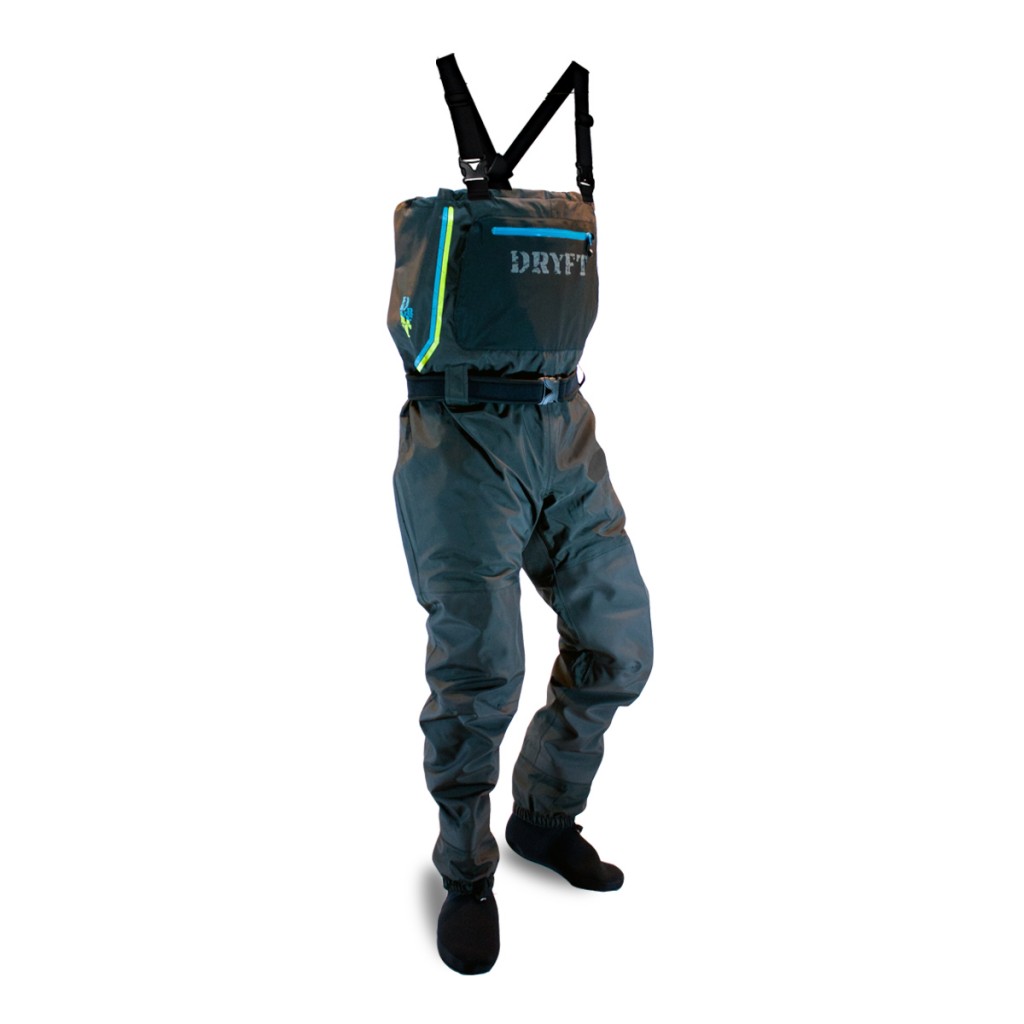 Built in storage of the DRYFT S13 fishing waders enough for a day on