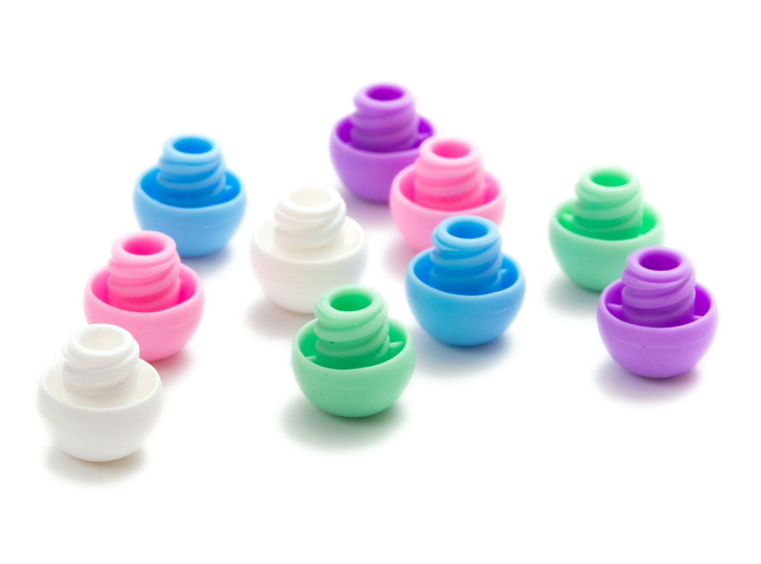 Colorful Syringe Caps fit Lock Luer Slip Luer Tips KCPET