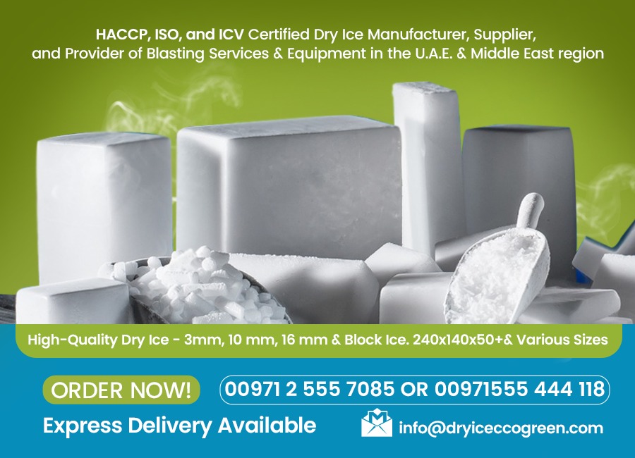 Dry Ice Supplier in Dubai Dry Ice Supply Abu Dhabi, UAE