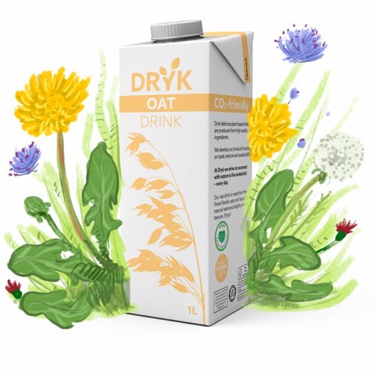 Oat drink from real oats with no added sugar Dryk