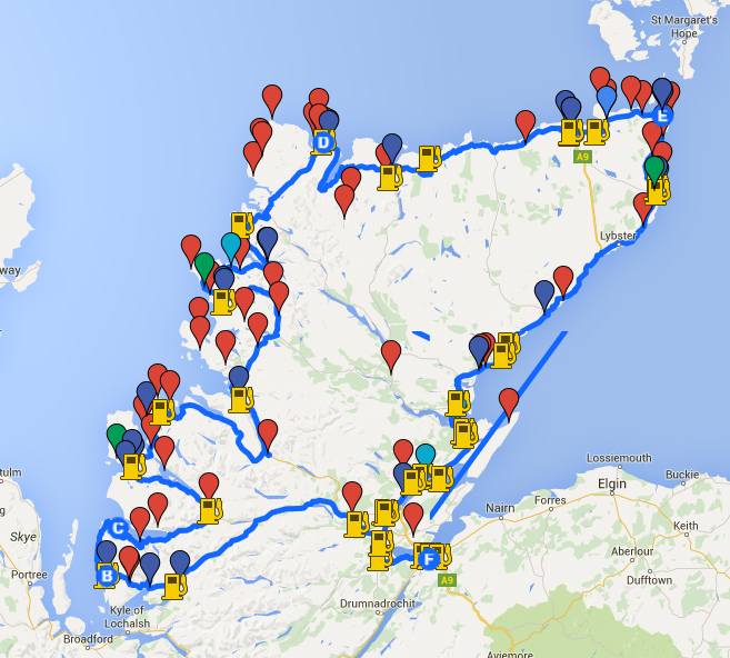 Map Of Nc 500 Scotland Map Ireland Counties and Towns