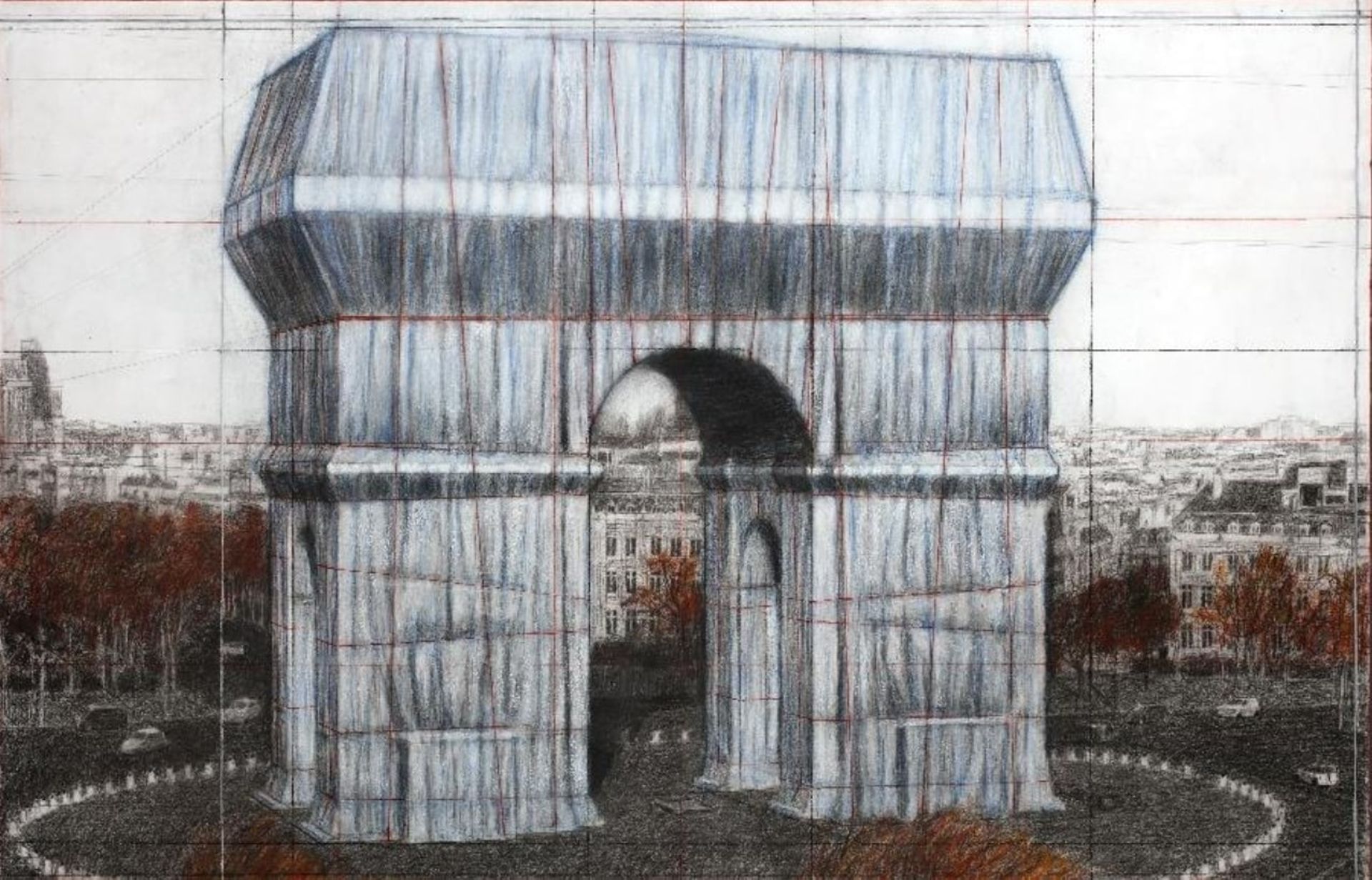 Christo emballe l’Arc de Triomphe, Sotheby’s organise une vente autour