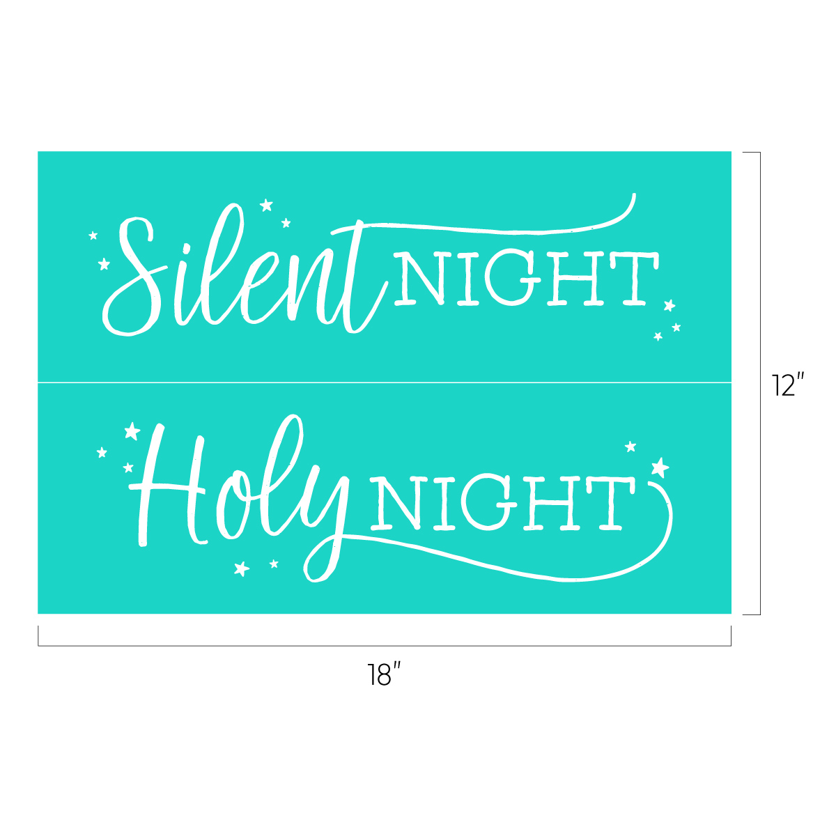 Chalk Couture. Silent Night Transfer Holiday Décor Chalk Couture™