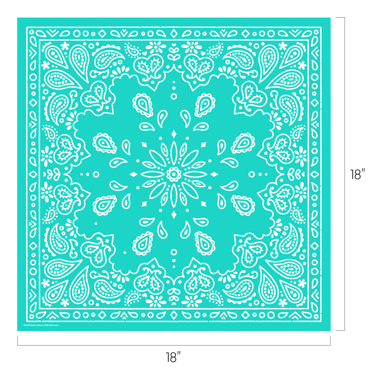 Chalk Couture. Bandana Pattern Transfer Chalk Couture™