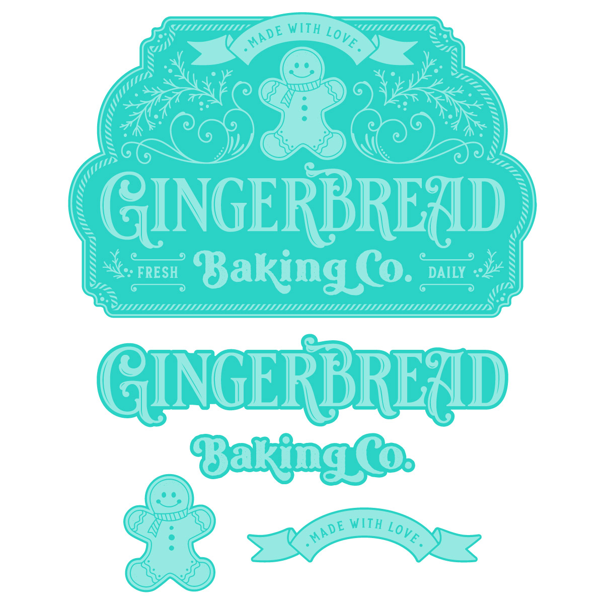 Chalk Couture. Digital Bundle Gingerbread Baking Co. Chalk Couture