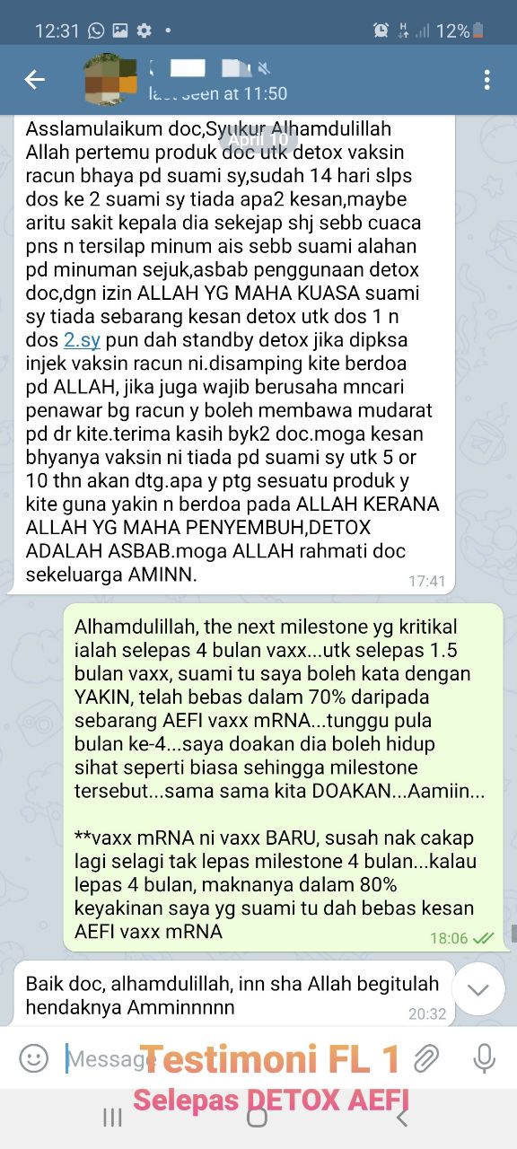 TESTIMONI DETOX AEFI TERKINI D'Sakinah