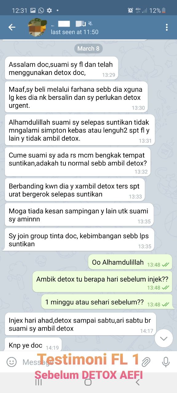 TESTIMONI DETOX AEFI TERKINI D'Sakinah