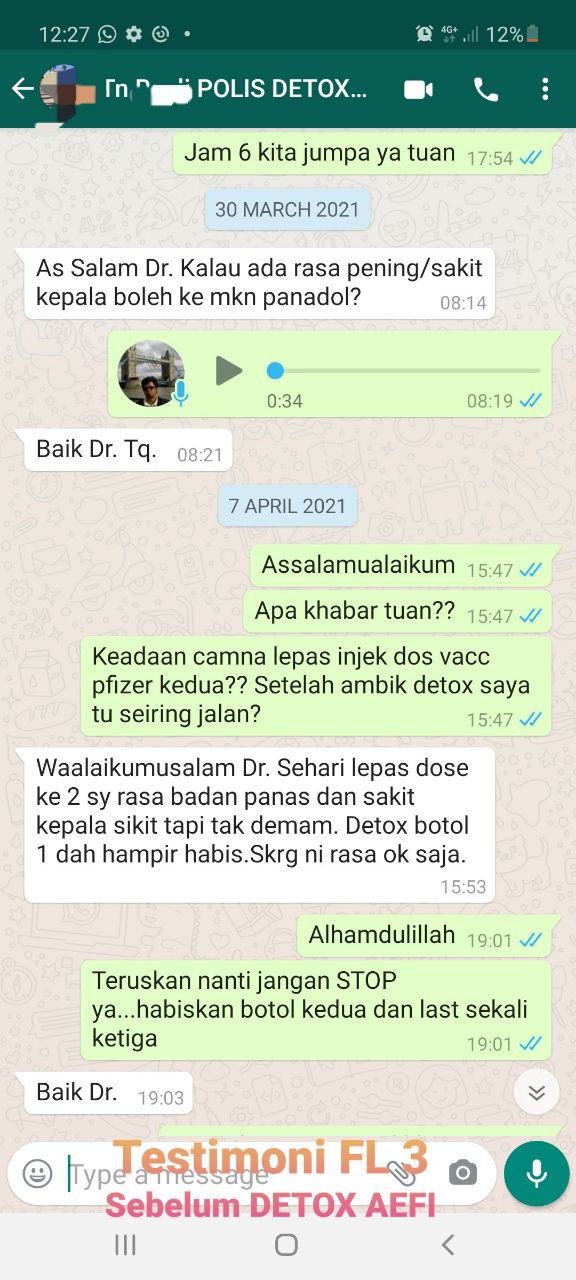 TESTIMONI DETOX AEFI TERKINI D'Sakinah