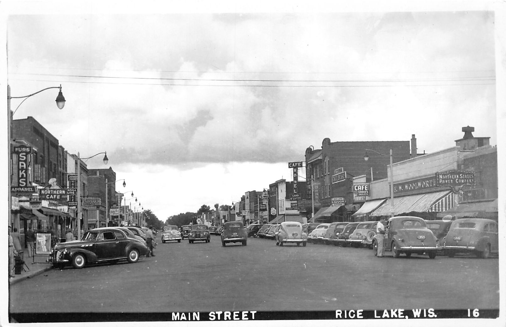 J69/ Rice Lake Wisconsin RPPC Postcard c4050s Main Street Stores 58 eBay