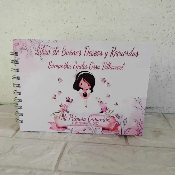 Libro de Deseos y Recuerdos Primera Comunión Dsaritas