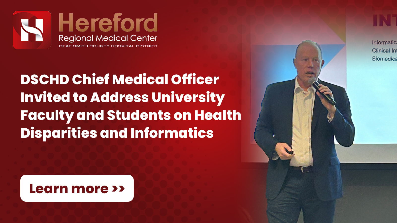 DSCHD Chief Medical Officer Invited to Speak on Role of Data in