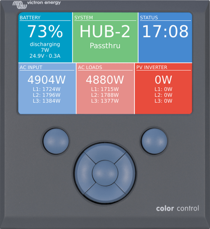Color Control GX DSD Electrics