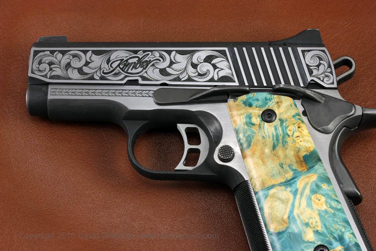 Hand Engraved Kimber 1911 DAVID SHEEHAN ENGRAVERDAVID SHEEHAN