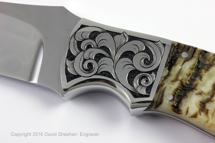 Engraved Custom Knives DAVID SHEEHAN ENGRAVERDAVID SHEEHAN ENGRAVER