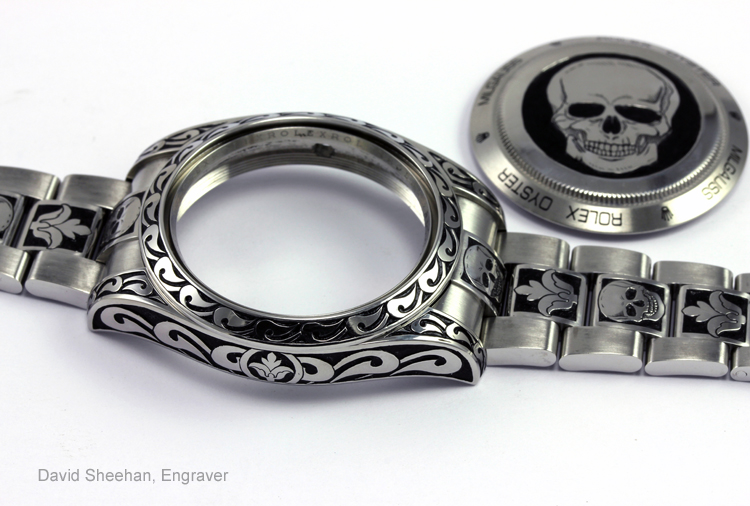 Hand Engraved Rolex Watch DAVID SHEEHAN ENGRAVERDAVID SHEEHAN