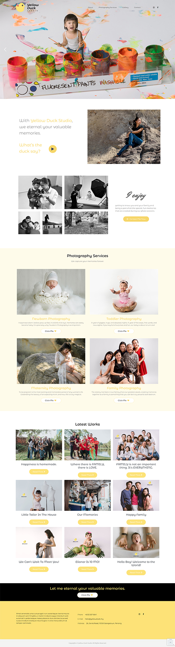 Website Design Yellow Duck Logo Design Penang, Website & Graphic