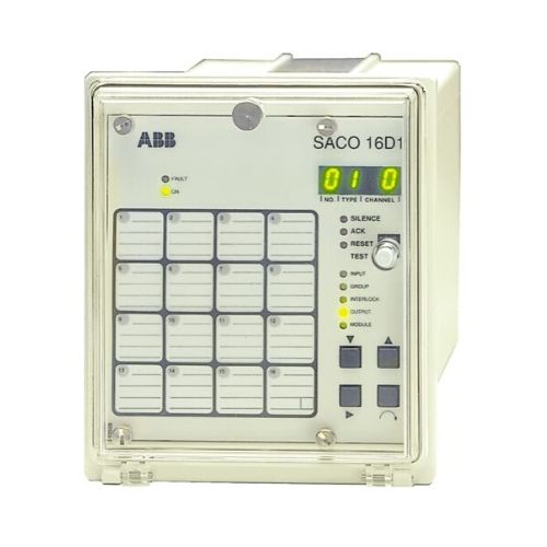 SACO 16D1 Numerical relay ABB Digital annunciator unit Microprocessor