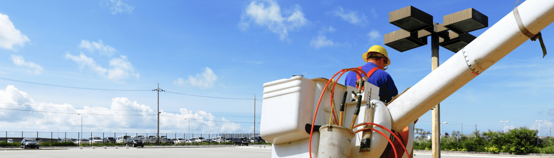 Parking Lot Light Installation