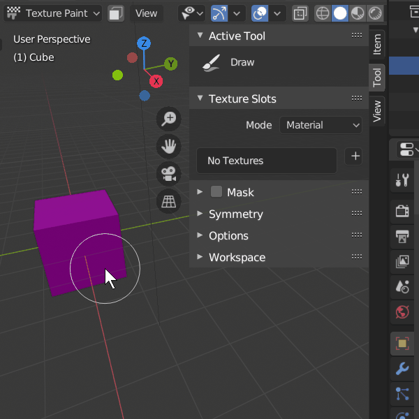 Blender 2.80 のテクスチャペイント Tips