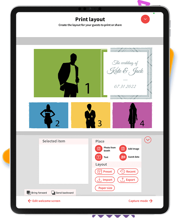 Leading iPad photo booth app for events & weddings LumaBooth