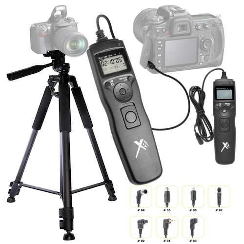 60" TITANIUM ALLOY PRO TRIPOD + TIME LAPSE REMOTE FOR NIKON D5600 D3400