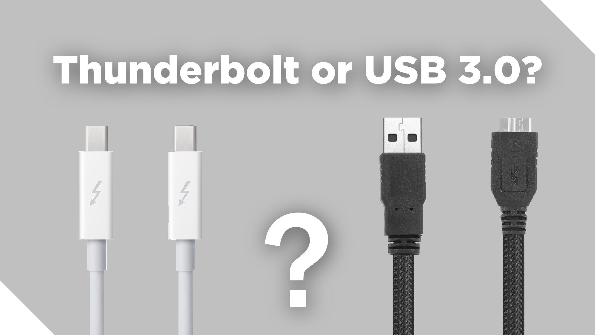 Thunderbolt or USB 3.0?