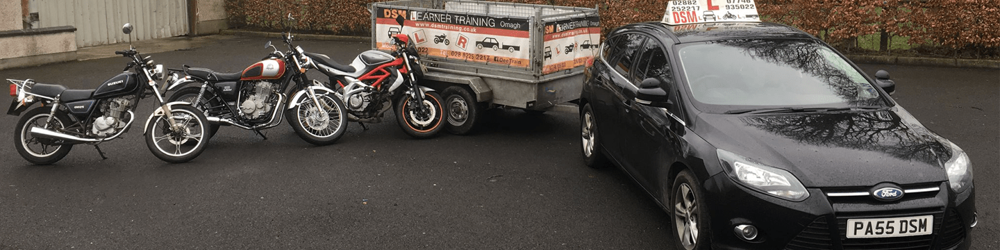Omagh Driving Lessons Car Bike Trailer call 028 8166 2032