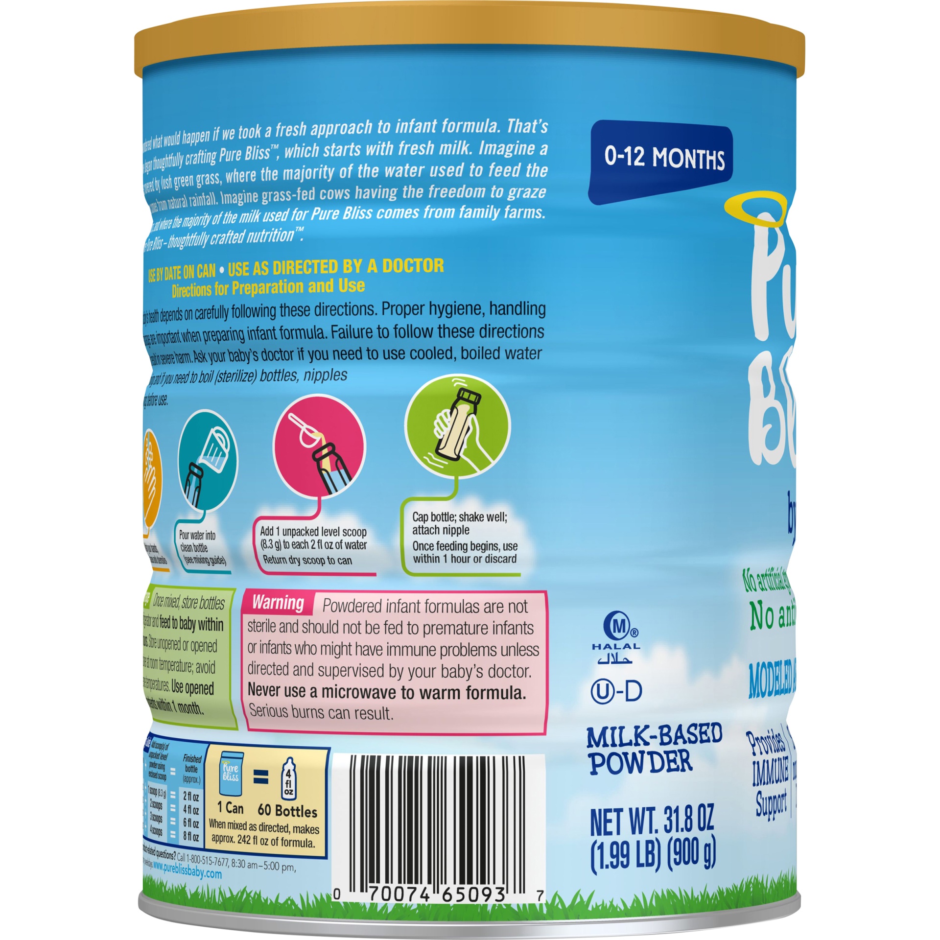 Pure Bliss by Similac NonGMO Infant Formula Powder 31.8 oz Shipt