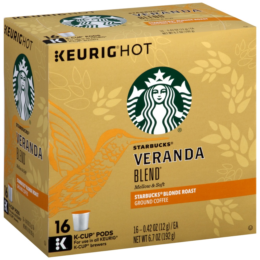 Starbucks Veranda Blend Blonde Roast Coffee Cup Pods 16 ct Shipt