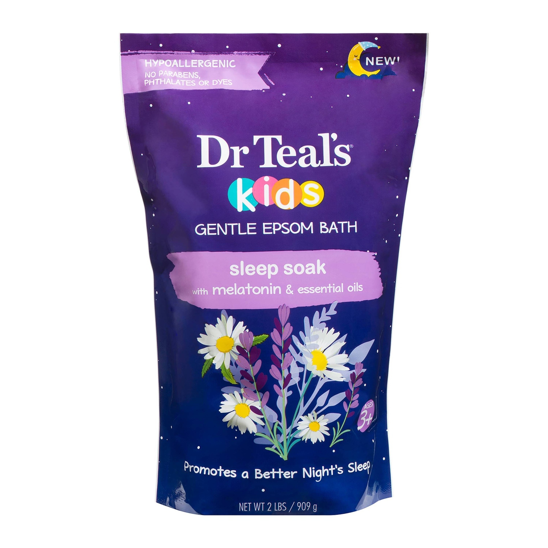 Dr. Teal's Kids Gentle Epsom Bath Sleep Soak with Melatonin & Essential