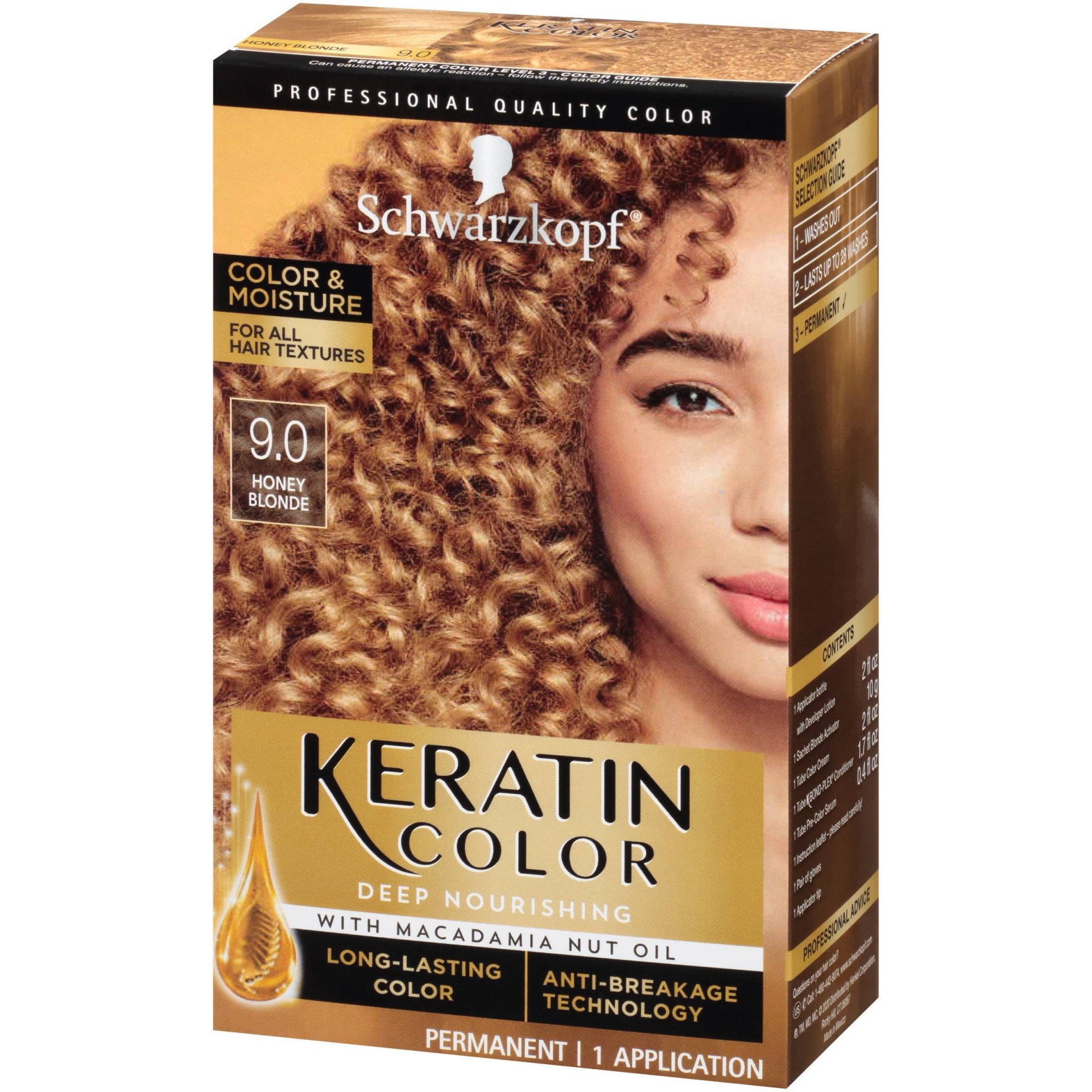 Schwarzkopf Keratin Color Honey Blonde Permanent Hair