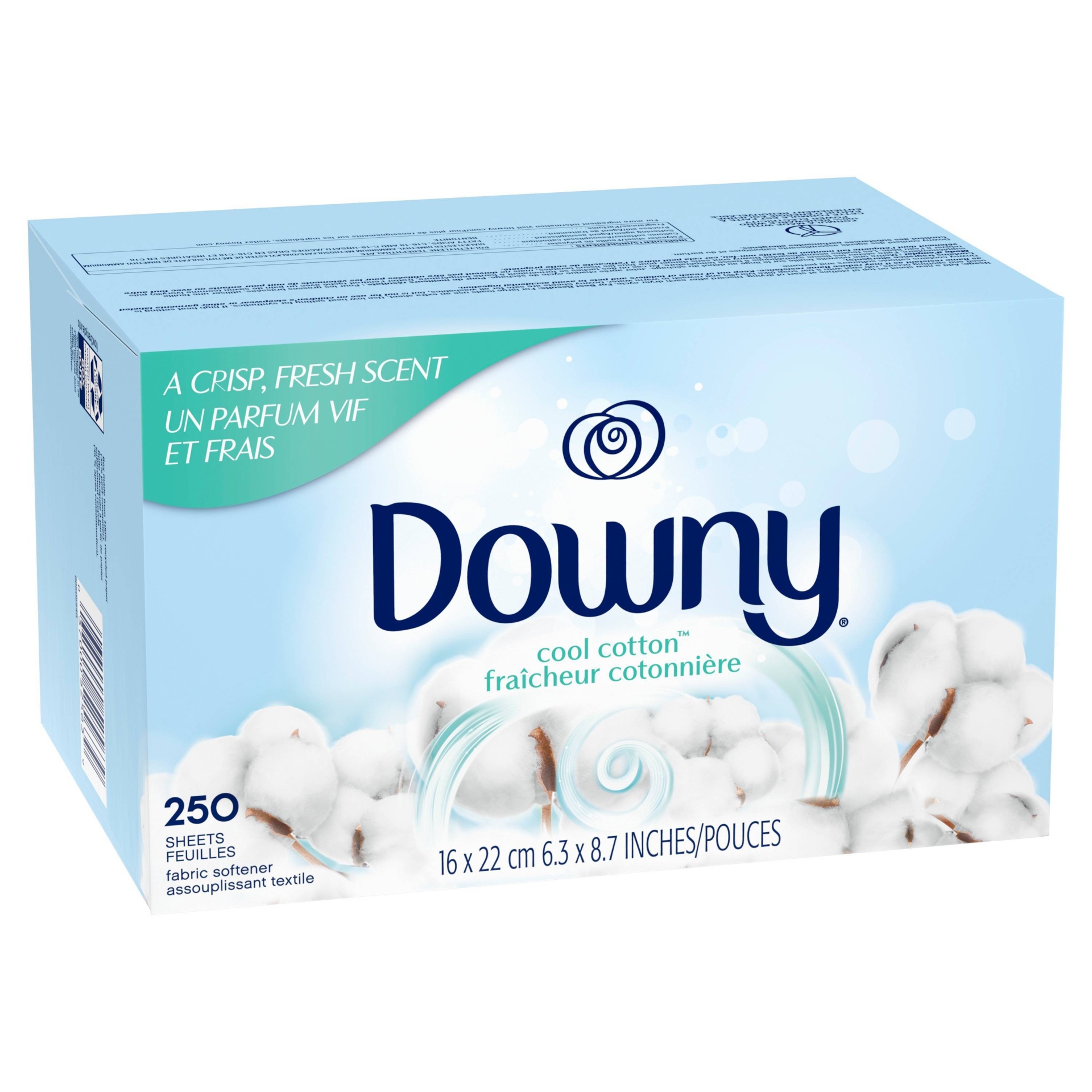 Downy Cool Cotton Fabric Softener Dryer Sheets 250ct 250 ct Shipt