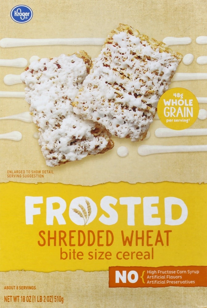 Kroger Frosted Shredded Wheat Bite Size Cereal 18 oz Shipt