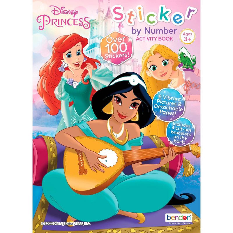 Disney Princess Sticker by Number Activity Book 1 ct Shipt