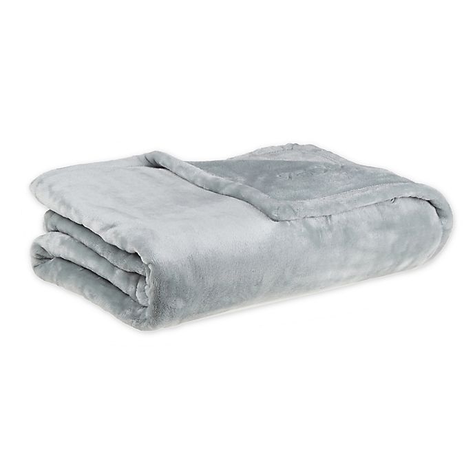 Calvin Klein Michael Fleece Throw Blanket Grey 1 ct Shipt