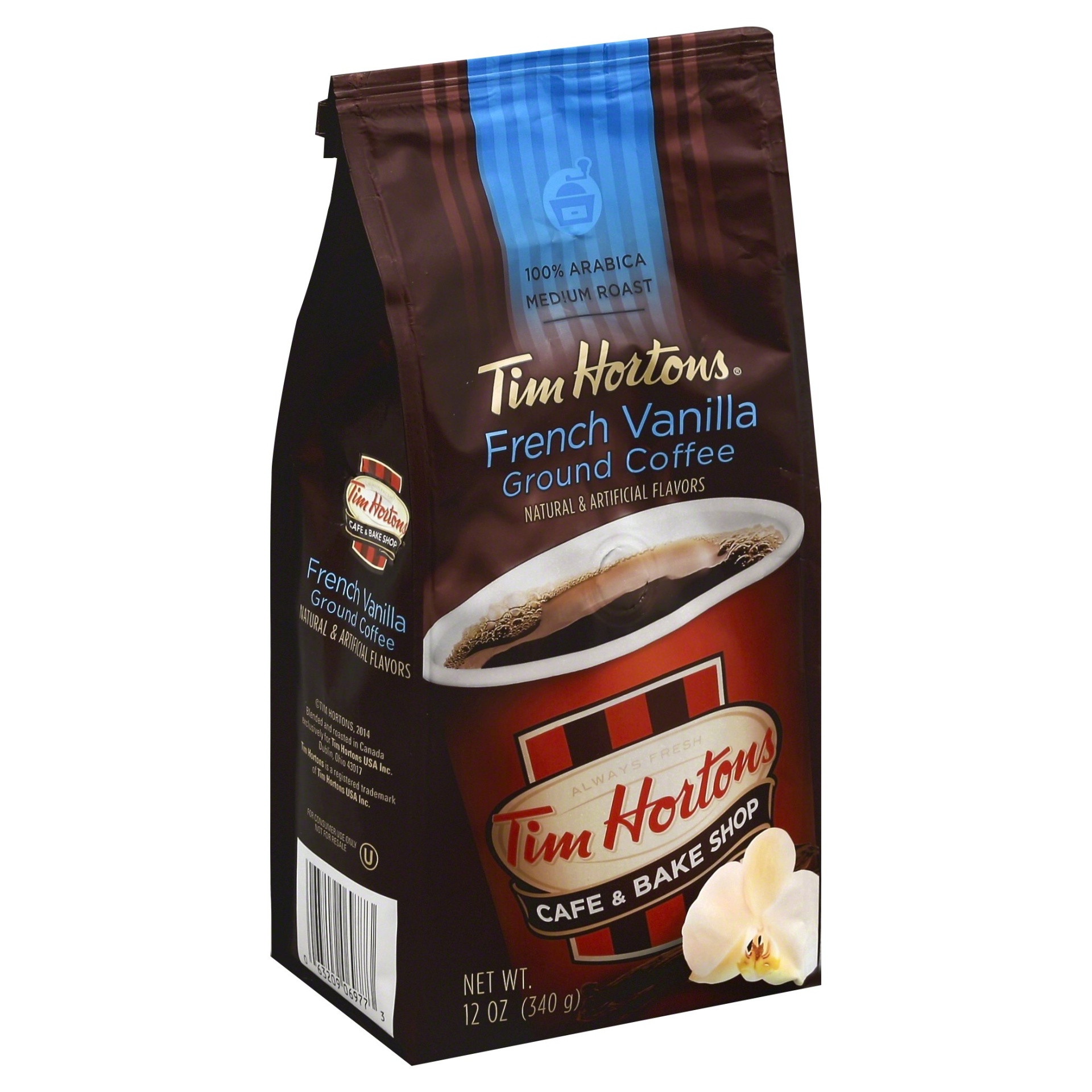 Tim Hortons French Vanilla Medium Roast Ground Coffee 12 oz Shipt