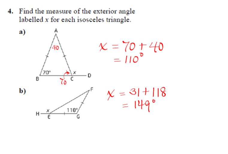 Angle Relationships in Triangles